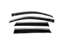Suzuki Vitara 2015- Window deflectors with chrome trim (4 pcs, Niken) photo 1