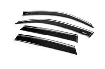 Suzuki Vitara 2015- Window deflectors with chrome trim (4 pcs, Niken) photo 2