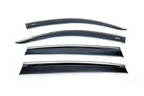 Volkswagen Tiguan 2016-2023 Window Deflectors with Chrome Trim (4 pcs, Niken) photo 1