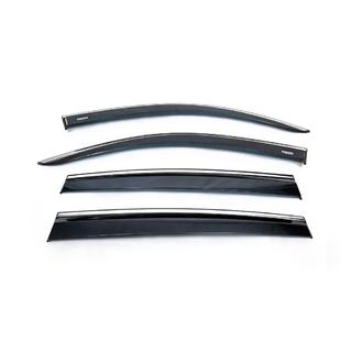 Window Deflectors with Chrome Trim (4 pcs, Niken) photo 1
