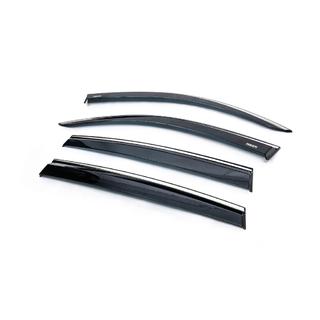 Window Deflectors with Chrome Trim (4 pcs, Niken) photo 2