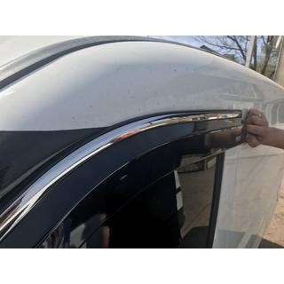 Window deflectors with chrome trim (4 pcs, Niken) photo 4