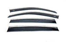Volkswagen Tiguan 2007-2016 Window Deflectors with Chrome Trim (4 pcs, Niken) photo 6