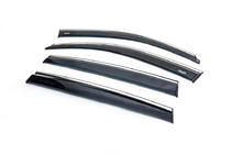 Volkswagen Tiguan 2007-2016 Window Deflectors with Chrome Trim (4 pcs, Niken) photo 7