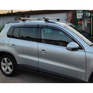 Window Deflectors with Chrome Trim (4 pcs, Niken) Volkswagen Tiguan 2007-2016 photo 2