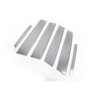 Stainless Steel Door Pillar Trim (6 pcs) Fiat Tipo 2016- photo 3
