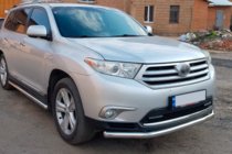 Toyota Highlander 2008-2013 Front Bull Bar ST008 (2010-2013, Stainless Steel) photo 3