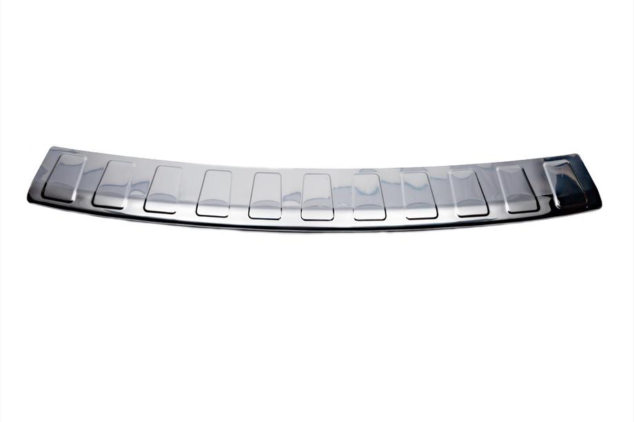 Volkswagen Passat B7 2012-2015 Rear bumper protector Carmos (SW, stainless steel) Photo 2