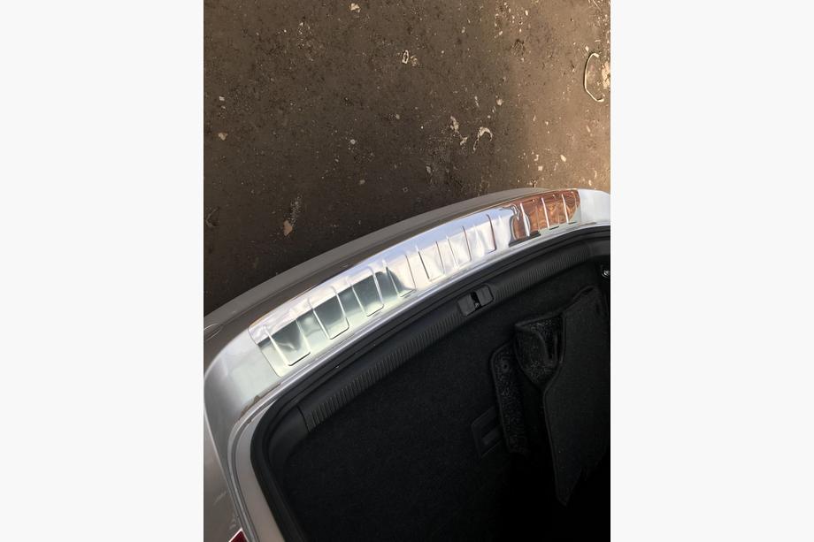 Volkswagen Passat B7 2012-2015 Rear bumper protector Carmos (SW, stainless steel) Photo 6