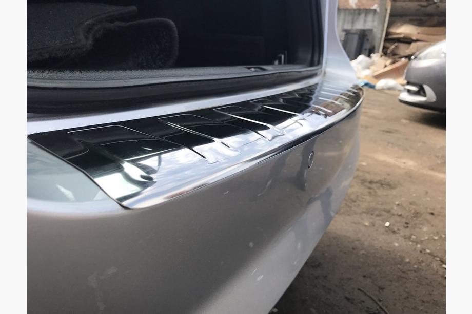 Volkswagen Passat B7 2012-2015 Rear bumper protector Carmos (SW, stainless steel) Photo 5