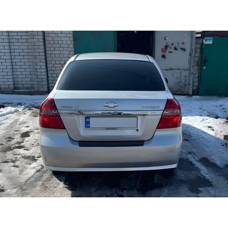 Rear bumper protector with lip Plastic photo 1
