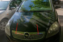 Opel Zafira B 2005–2011 Chrome Grille Covers (6 pcs, Stainless Steel) photo 1