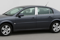 Opel Vectra C 2002-2008 Chrome Door Pillar Covers (6 pcs, Stainless Steel) photo 1