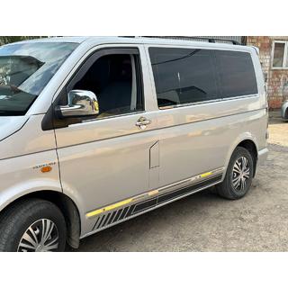 Window lower trim (6 pcs, stainless steel) Volkswagen T5 Transporter 2003-2010 photo 1