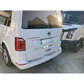 Rear Bumper Protector Carmos V1 Gloss (1 Door, Stainless Steel) Volkswagen T6 2015-2024 photo 2