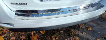 Renault Logan MCV 2013-2022 Rear Bumper Protector Carmos Stainless Steel photo 2