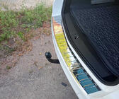 Opel Astra J 2009-2015 Rear Bumper Protector V-1 Carmos (SW, Stainless Steel) photo 2