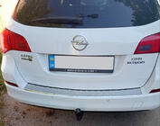 Opel Astra J 2009-2015 Rear Bumper Protector V-1 Carmos (SW, Stainless Steel) photo 1