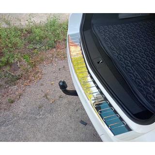 Rear Bumper Protector V-1 Carmos (SW, Stainless Steel) Opel Astra J 2009-2015 photo 2