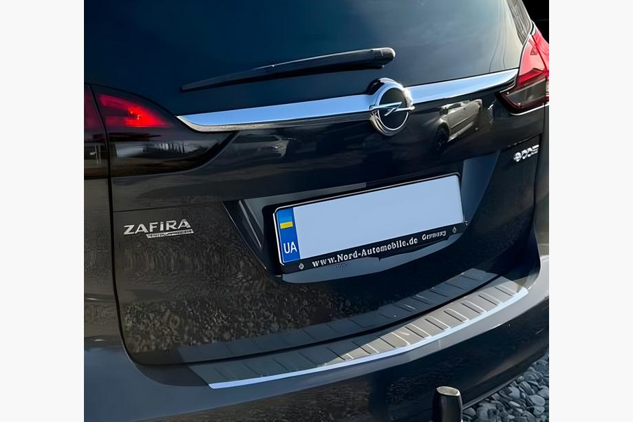 Opel Zafira C Tourer 2011-2019 Rear Bumper Protector Carmos Stainless Steel Image