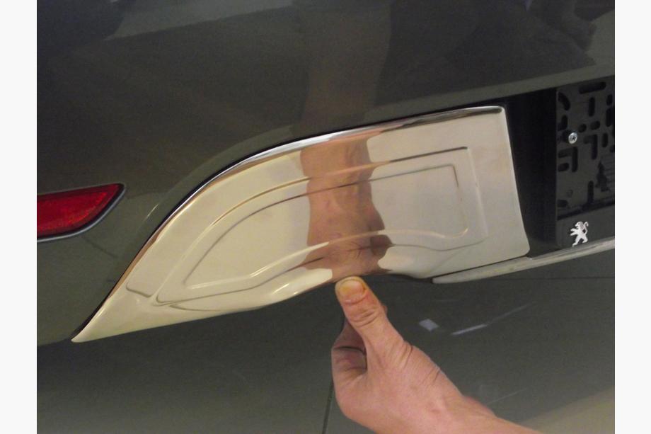 Peugeot 508 2010-2018 Rear Bumper Protector Stainless Steel Image