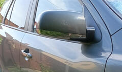 Hyundai Santa Fe 2 2006-2012 Mirror Covers (2 pcs, Stainless Steel) photo 2
