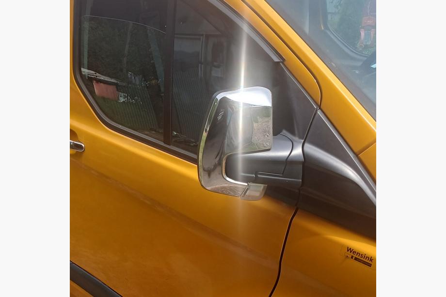 Ford Custom 2013-2022 Mirror Covers (2 pcs, Stainless Steel) Image