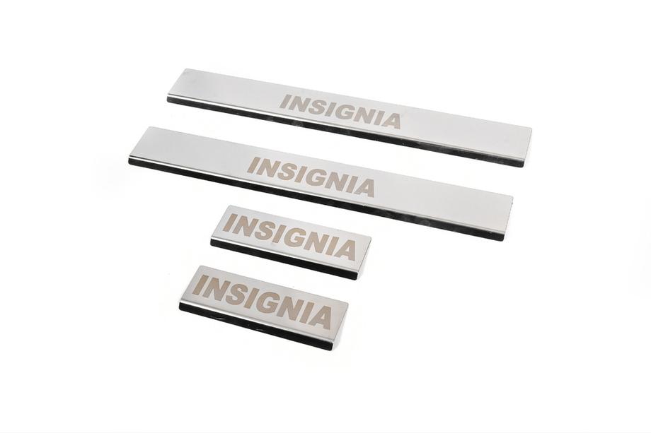 Opel Insignia 2008-2017 Carmos Door Sill Protectors (4 pcs, Stainless Steel) Photo 1