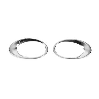 Chrome Fog Light Covers 2013-2018 (2 pcs, Stainless Steel) Ford Custom 2013-2022 photo 3