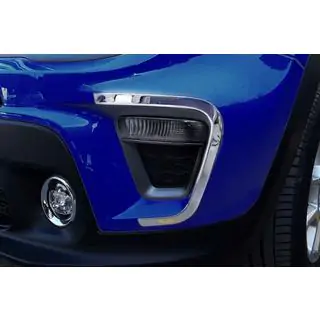Chrome Fog Light Covers 2019+ (2 pcs Stainless Steel) Jeep Renegade 2014- photo 1
