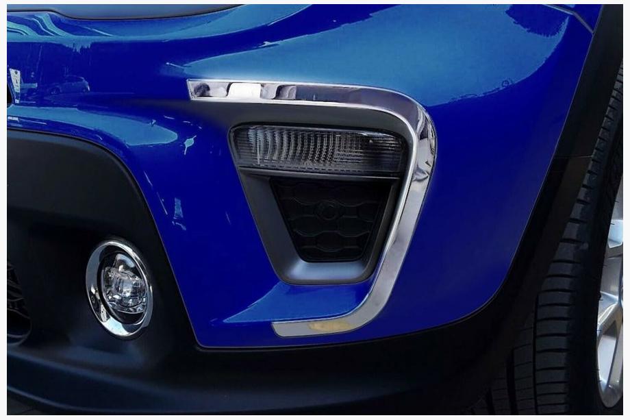 Jeep Renegade 2014- Chrome Fog Light Covers 2019+ (2 pcs Stainless Steel) Image