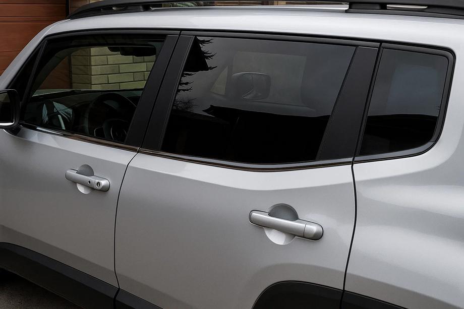 Jeep Renegade 2014- Window Trim Black Chrome (6 pcs, Stainless Steel) Image