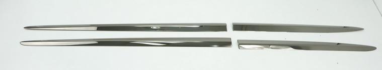 Fiat 500X 2014-2024 Door Mouldings Black Chrome (4 pcs) photo 2