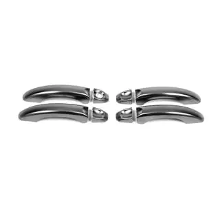 Door Handle Covers Black Chrome (4 pcs, Stainless Steel) photo 1
