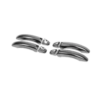 Door Handle Covers Black Chrome (4 pcs, Stainless Steel) photo 2