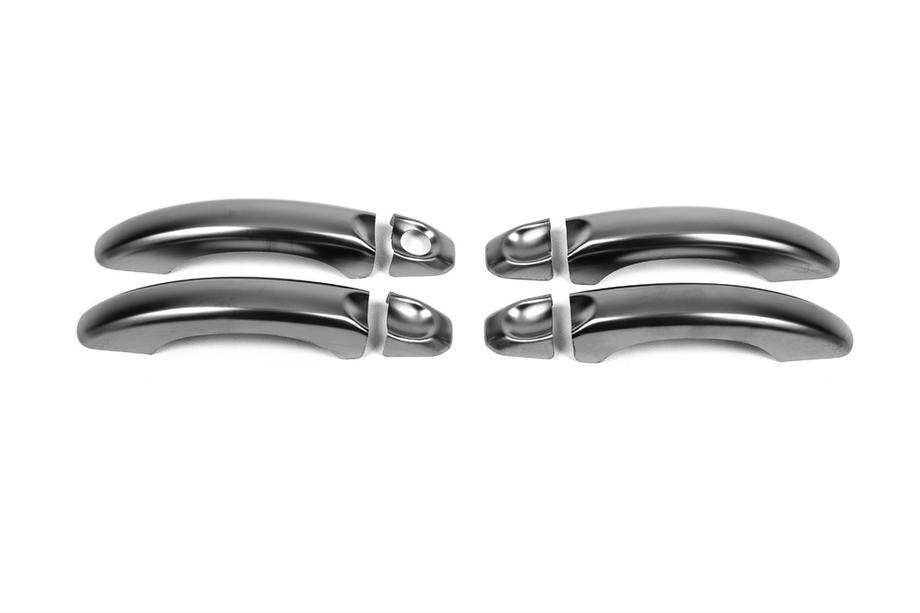 Volkswagen Amarok 2010-2022 Door Handle Covers Black Chrome (4 pcs, Stainless Steel) Image