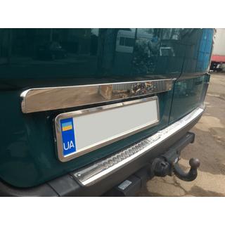 Trunk trim above license plate BlackChrome (stainless steel) photo 1
