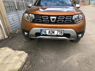 Renault Duster 2018-2024 Fog light covers (2 pcs, stainless steel) Carmos - Turkish Stainless Steel photo 3