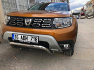 Renault Duster 2018-2024 Fog light covers (2 pcs, stainless steel) Carmos - Turkish Stainless Steel photo 2