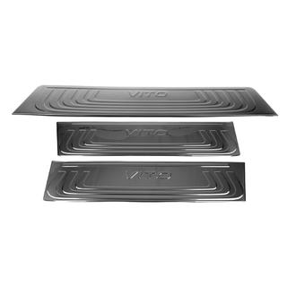 Interior Door Sill Covers Black Chrome (Stainless Steel) photo 3