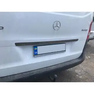 Trunk trim above license plate BlackChrome (stainless steel) photo 2