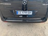 Mercedes Vito/V-class W447 2014- Rear Bumper Protector OmsaLine Black Chrome (Stainless Steel) photo 4