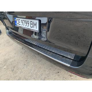 Rear Bumper Protector OmsaLine Black Chrome (Stainless Steel) photo 2