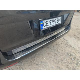 Rear Bumper Protector OmsaLine Black Chrome (Stainless Steel) photo 3