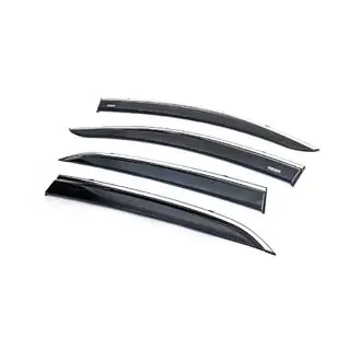 Window deflectors with chrome trim (4 pcs, Niken) photo 2