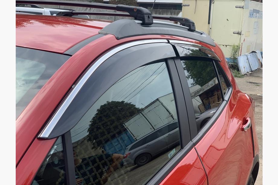 Opel Mokka 2012-2021 Window deflectors with chrome trim (4 pcs, Niken) Photo 5