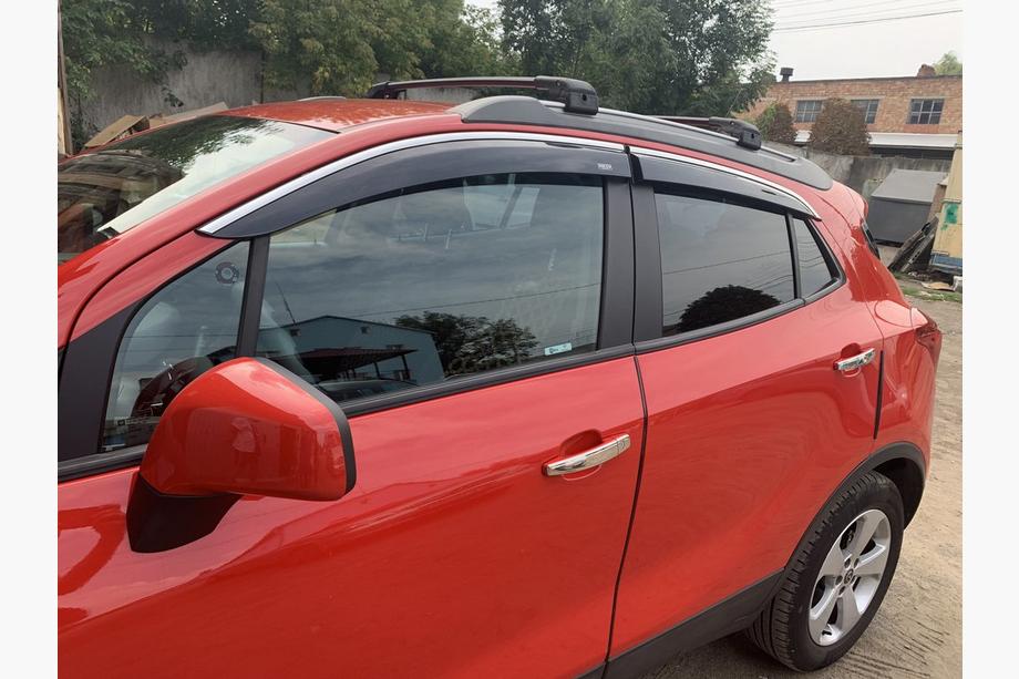 Opel Mokka 2012-2021 Window deflectors with chrome trim (4 pcs, Niken) Photo 6