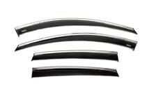 Opel Antara 2006-2017 Window deflectors with chrome trim (4 pcs, Niken) photo 6