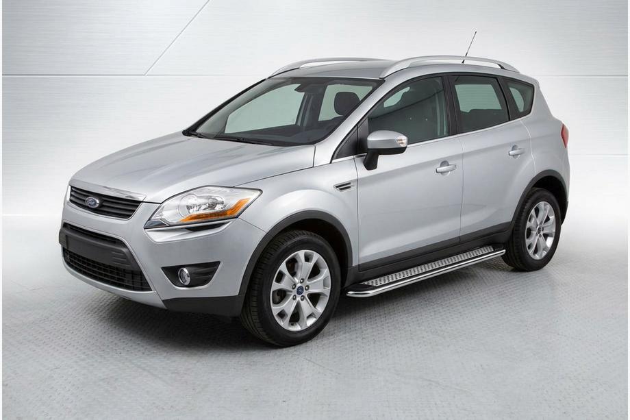 Ford Kuga 2008-2013 Side Steps Maydos V2 (2 pcs, Aluminum & Stainless Steel) Image
