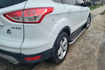 Ford Kuga/Escape 2013-2019 Side Steps Maydos V2 (2 pcs, Aluminum + Stainless Steel) photo 2